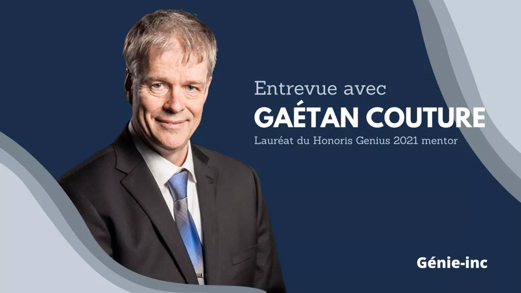 Rencontre avec Gaétan Couture, lauréat du Honoris Genius 2021 mentor